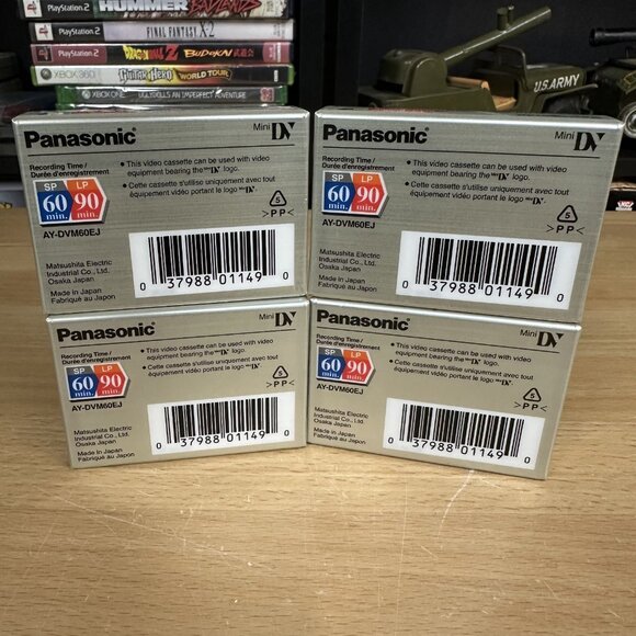 Lot Of 4 Panasonic Mini-DV DVC 60 Digital Video Cassettes Sealed DVM60 - Picture 2 of 2